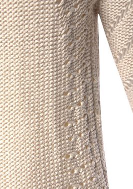 LASCANA Ajourpullover mit tollem Lochstrickmuster, Strandpullover, leicht transparent