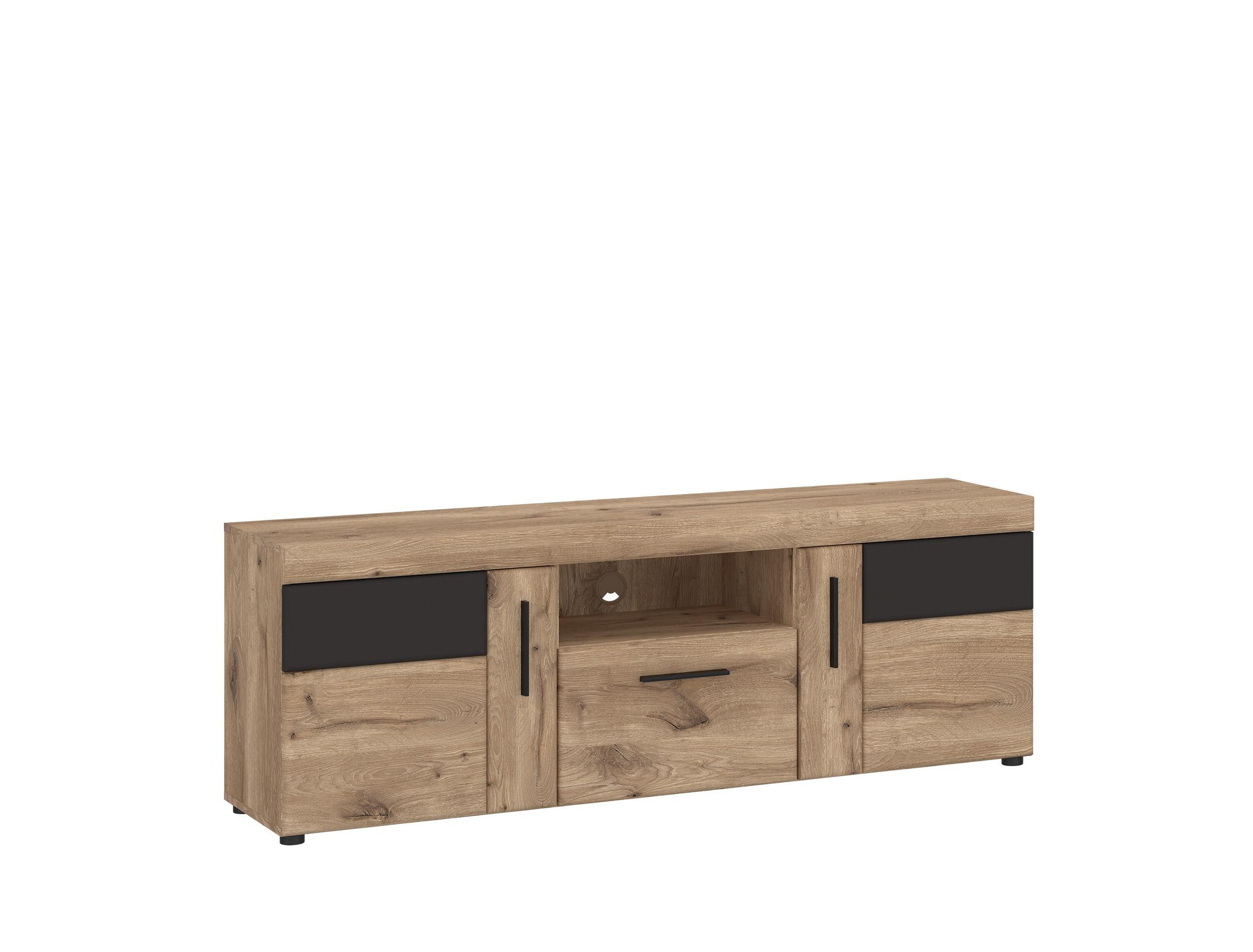 freiraum Wohnwand Grano, (3-teilig) in Viking Eiche Dekor - 259x170x41 (BxHxT)