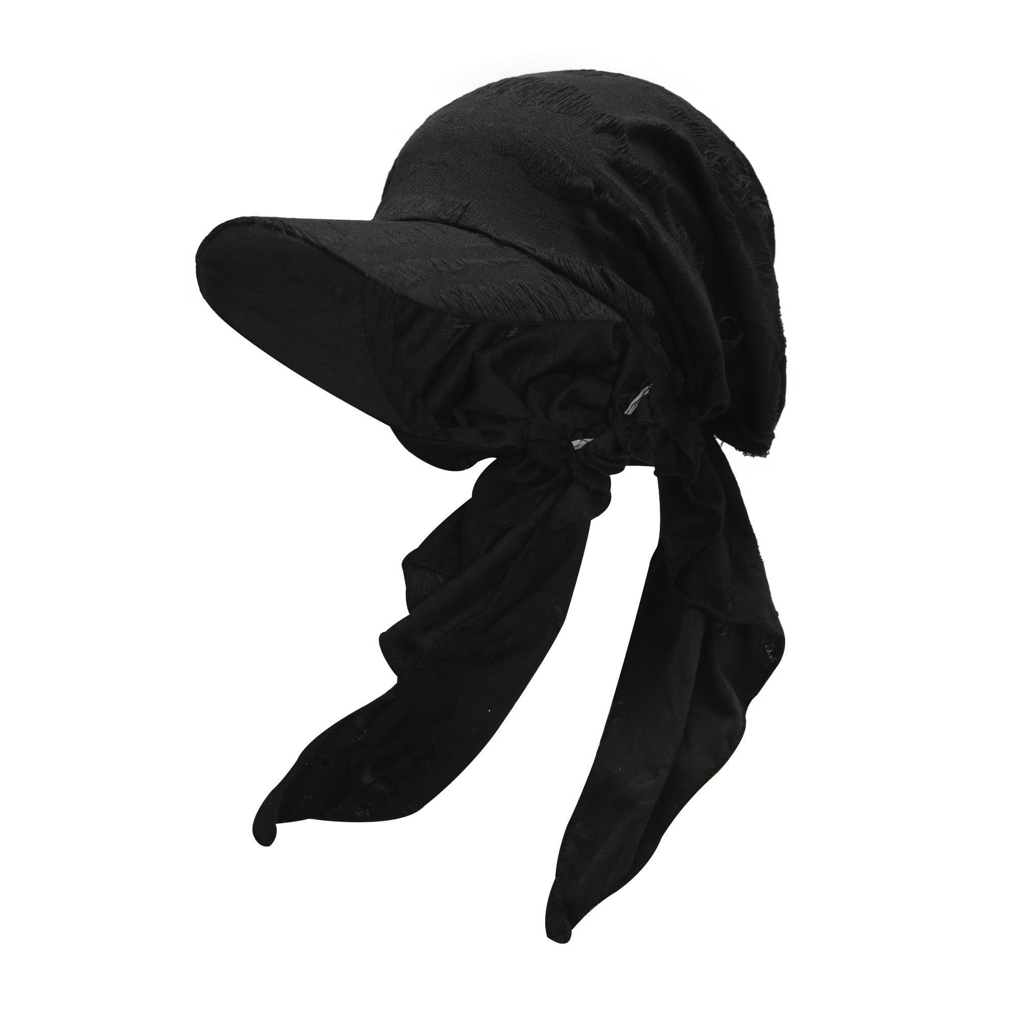 Zaewry Visor Damen Turban Mütze mit Schirm – Leichte Sommer Beanie für Haarverlust (1-St) Weiche Kopfbedeckung & Sonnenschutz für Alltag, Strand und Outdoor