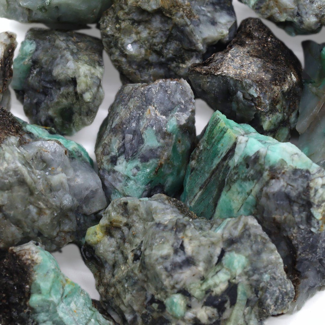 echte Edelstein Kristalle, Natursteine Smaragd Mineralien LAVISA Edelsteine, Dekosteine,
