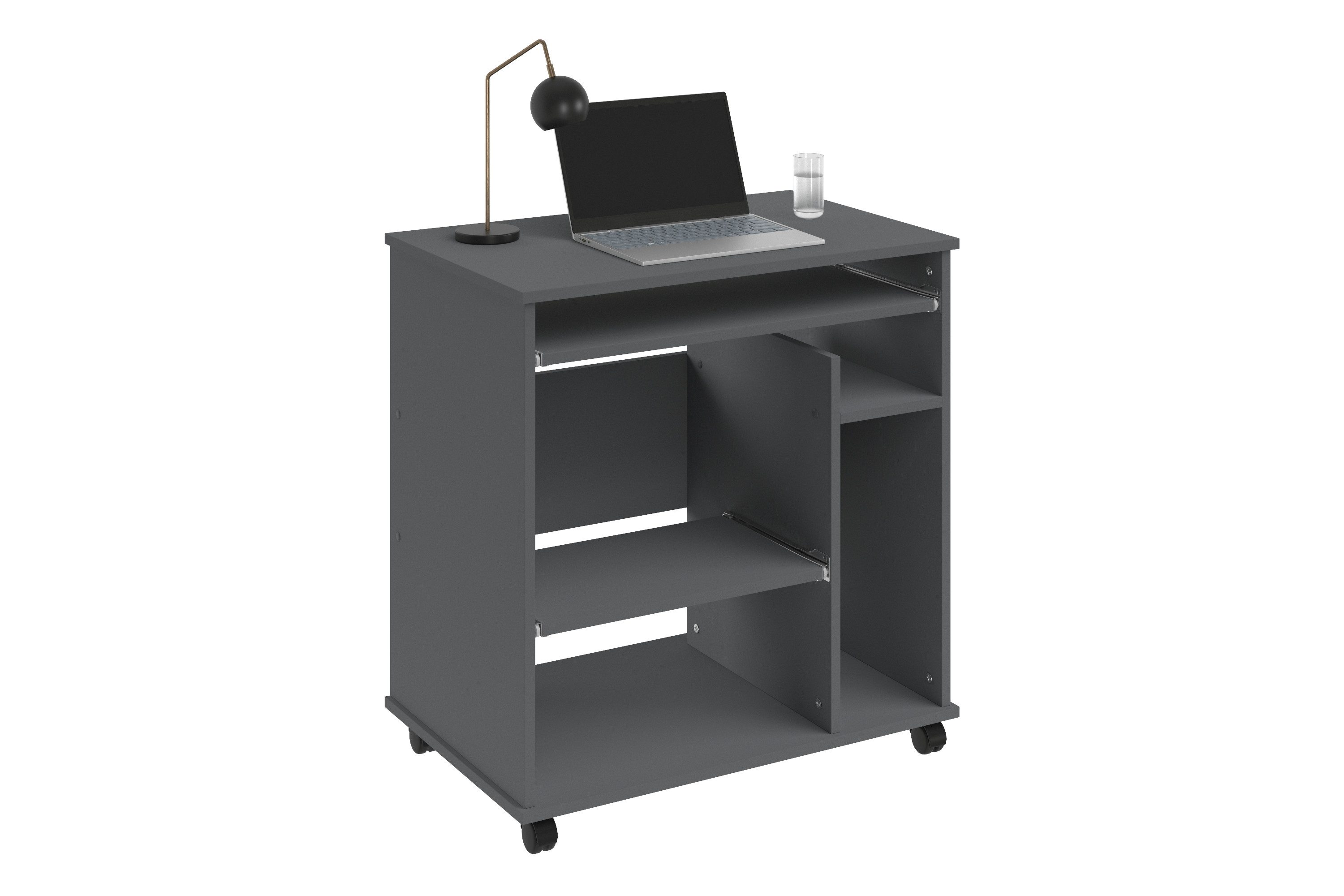 VOGL Möbelfabrik Computertisch Compi, PC-Tisch mit Tastaturauszug, platzsparend, Breite 72 oder 90 cm