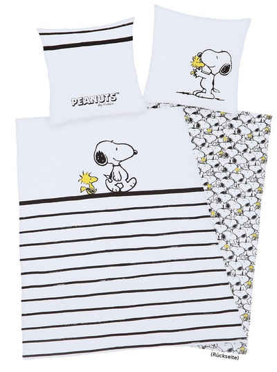 Bettwäsche »Bettwäsche Snoopy, 100% Baumwolle, 135 x 200 cm, Wendemotiv«, Herding Young Collection, 100% Baumwolle