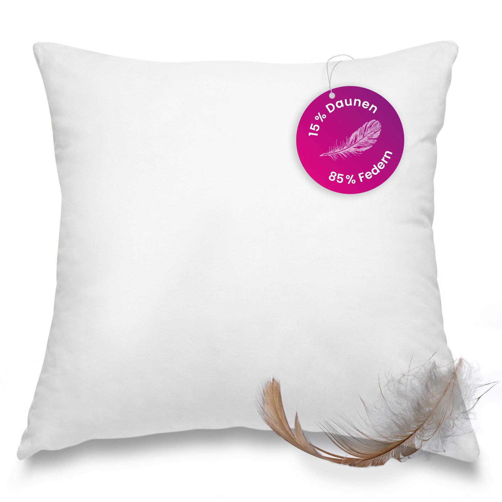wometo Federkissen Premium, Füllung: Federn, einzeln, OEKO-TEX®, Kissenfüll günstig online kaufen