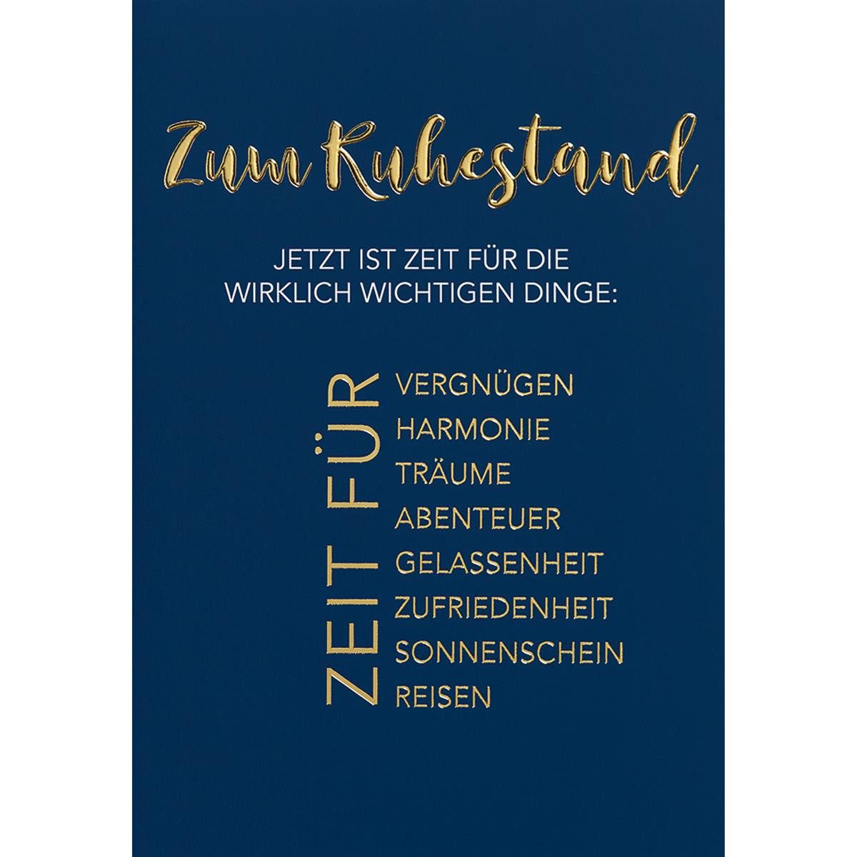 Perleberg Visitenkarten Perleberg Karte Ruhestand Lifestyle 741-0044