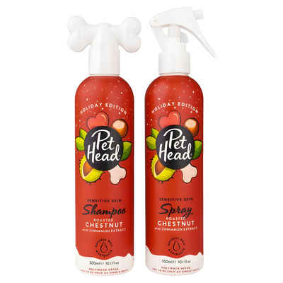 Pet Head Tiershampoo Pflege-Set Weihnachten mit Hundeshampoo + Spray "Chestnut" 2 x 300 ml, 0.001 ml