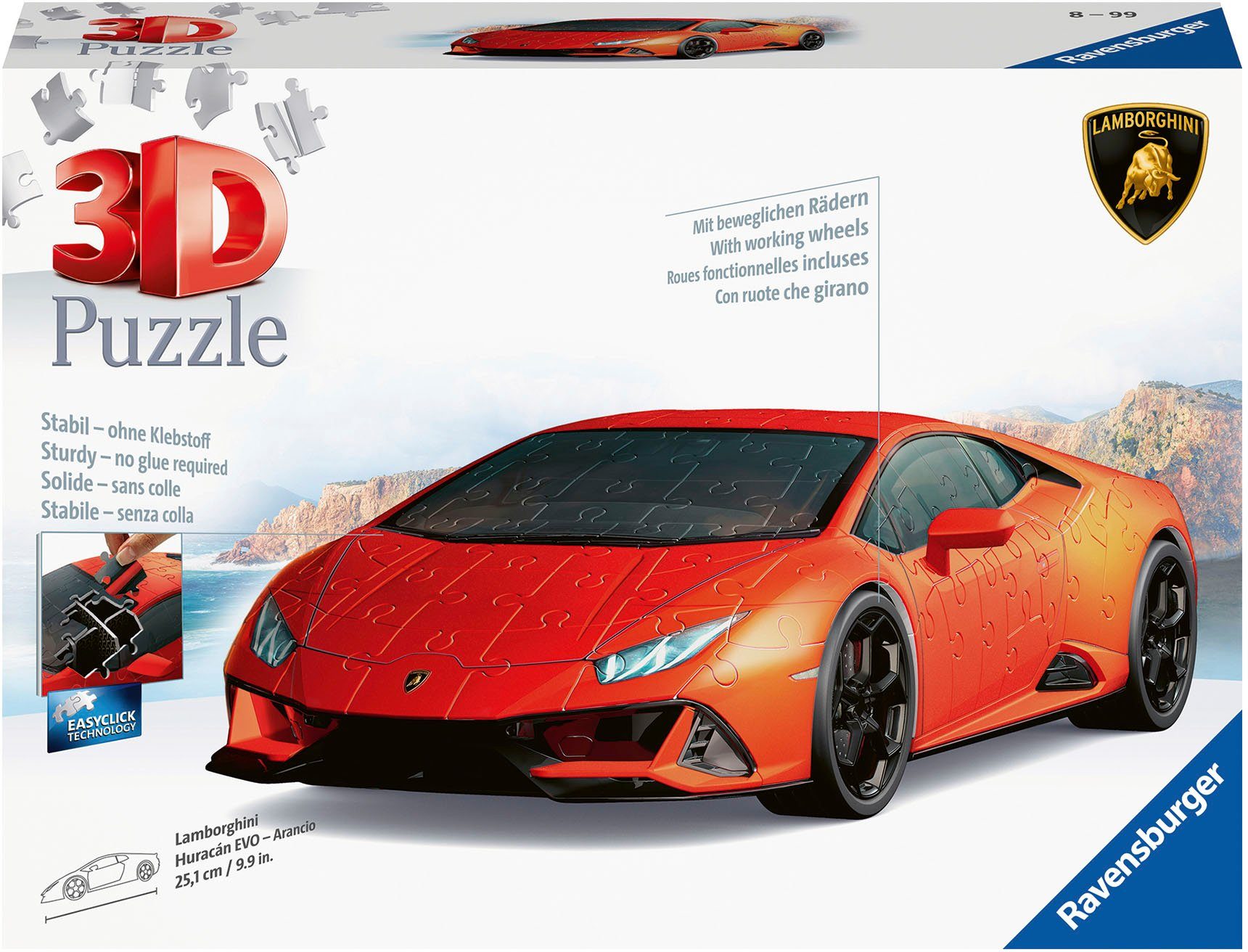 3D-Puzzle Lamborghini Huracán EVO - Arancio
