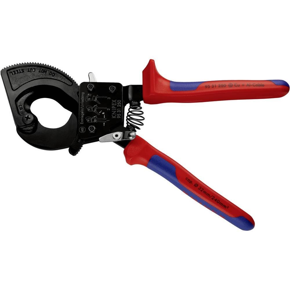 Knipex 31 Kabelschere Ratschenprinzip Kabelschneider - mit 95