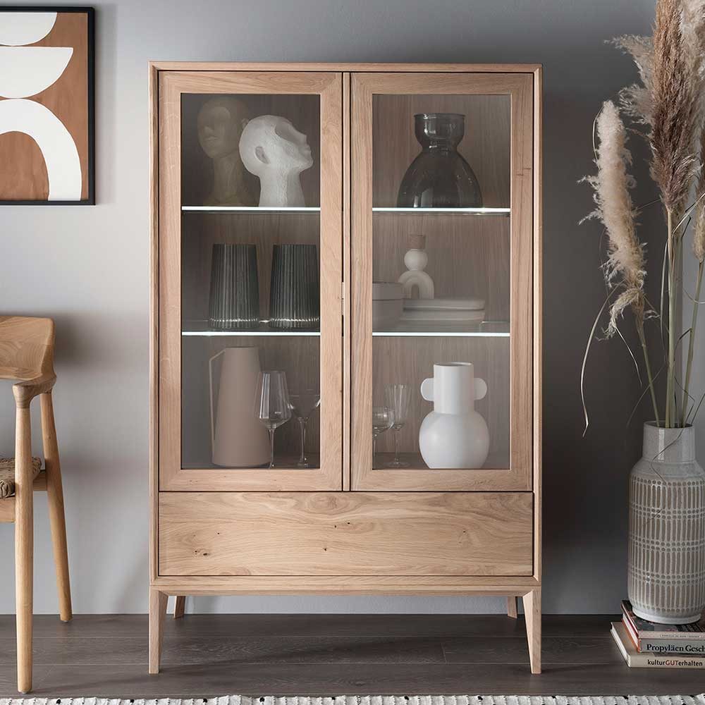 Pharao24 Vitrine Kalinca aus Massivholz