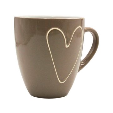 Dekohelden24 Tasse Maxi - Kaffeebecher / Tasse / Becher aus Keramik in verschiedenen, Keramik