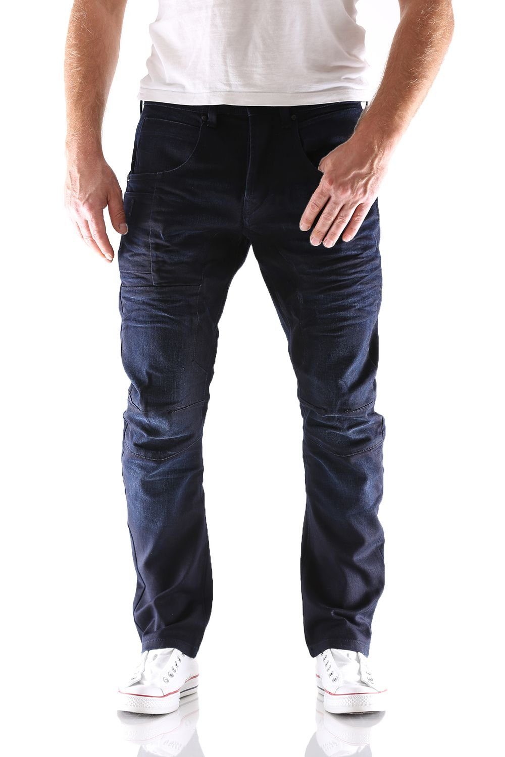 Slim-fit-Jeans Jack & Jones Tim Osaka AKM600 Slim Fit Herren Jeans Hose