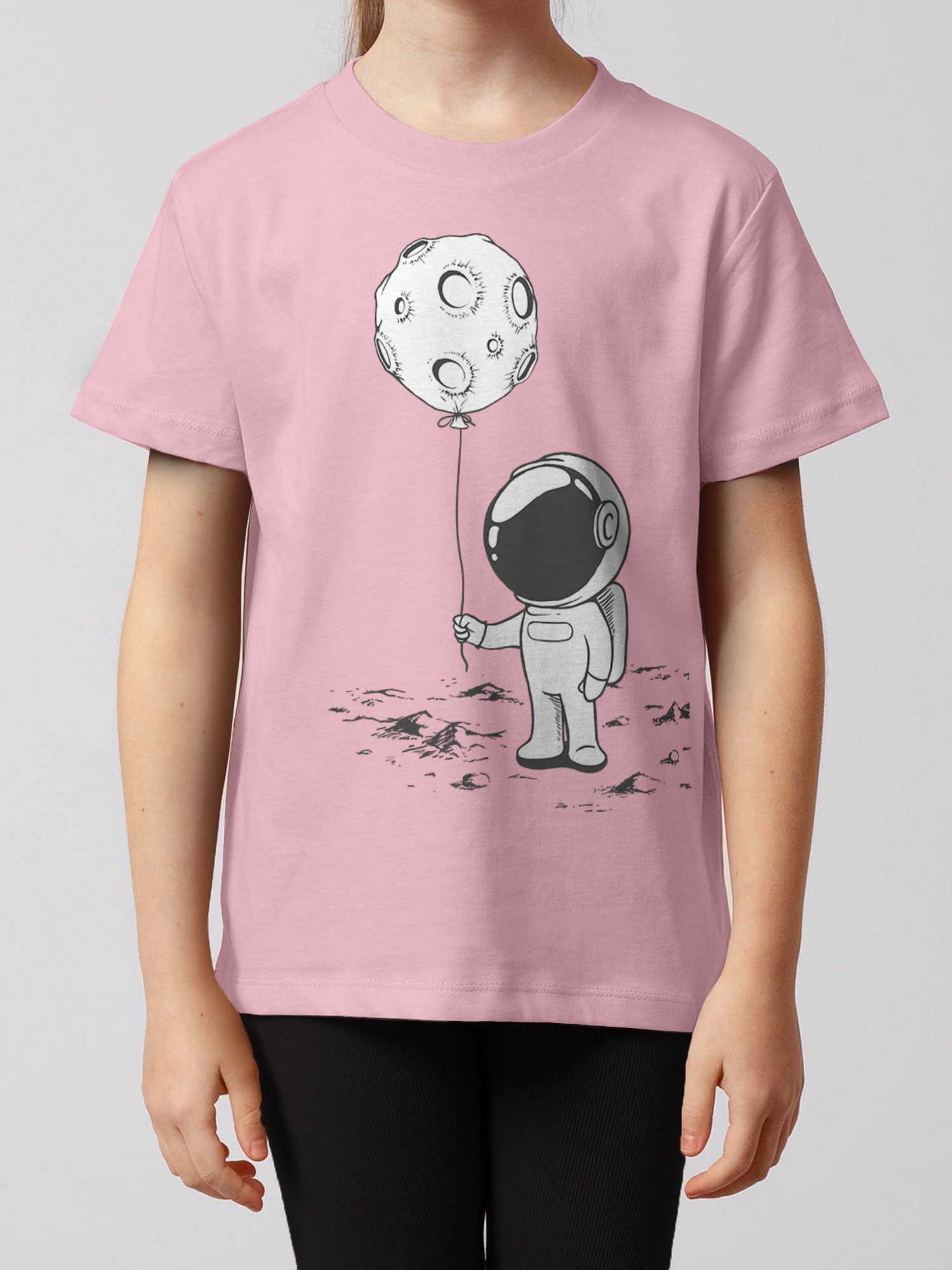 wat? Apparel T-Shirt Kleiner Astronaut mit Luftballon
