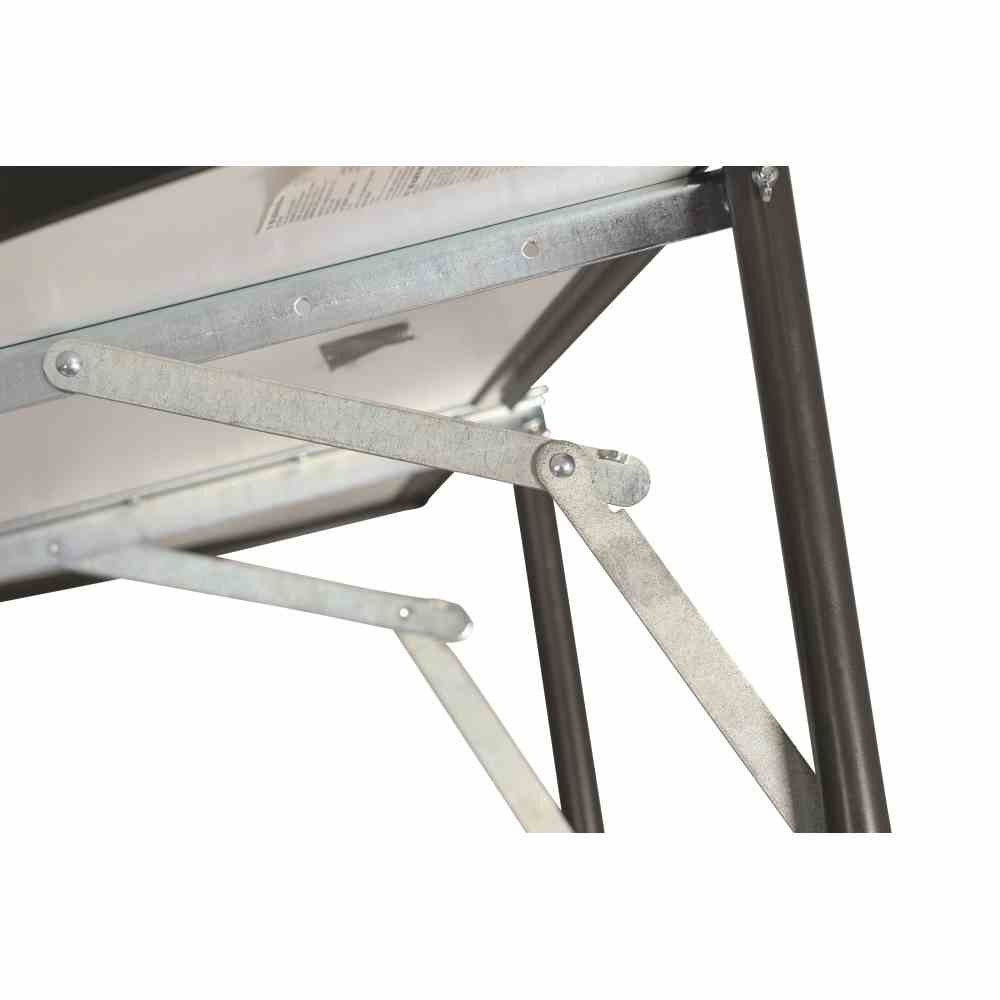 GAUTZSCH Balkonhängetisch in anthrazit - 100x68x50 (BxHxT)