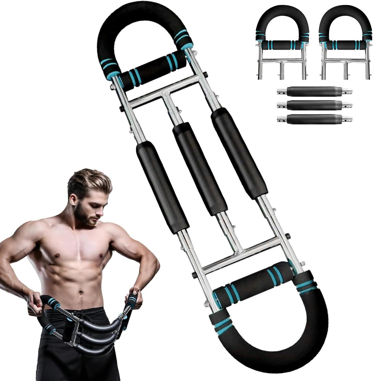 BlingBin Multitrainer Armtrainer U-förmiger Brust Trainingsgerät Kraftraining,Tragbar, (1 Stück, 1-St., 69.5x18cm,30-75 kg, Verstellbar), für Arm, Schulter, Brust, Rücken und Beine,fitnessgeräte für zuhause