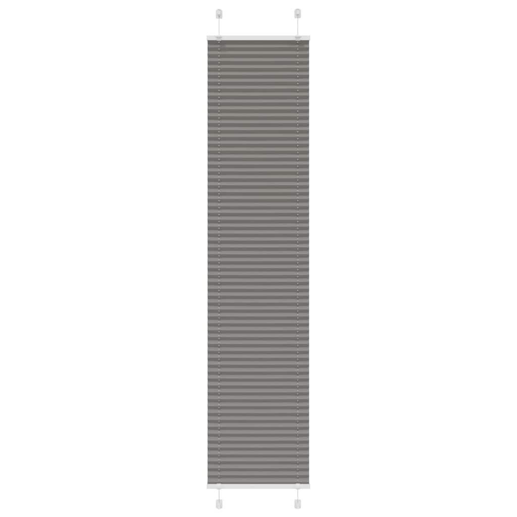 vidaXL Jalousie 50 x 200 cm Plissee Anthrazit 50x200 cm Stoffbreite 49,4 cm Polyester