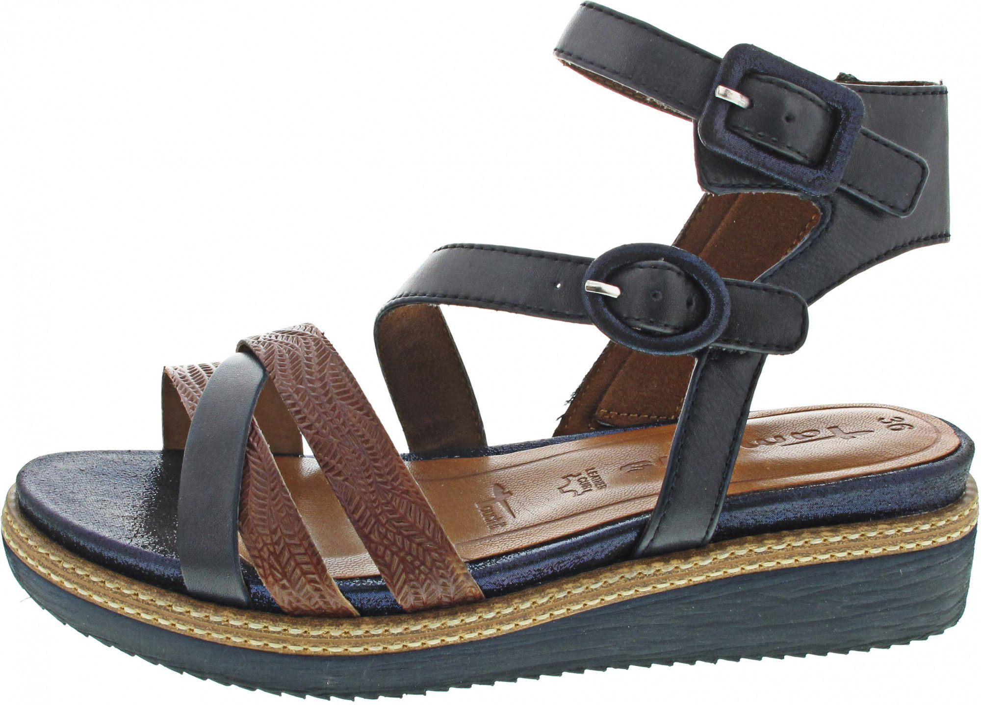 Tamaris Sandale NAVY/NUT