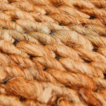 Teppich Manaus, Andiamo, rechteckig, Höhe: 10 mm, Jute-Teppich, handweb, Naturfaser, nachhaltig, Wohnzimmer