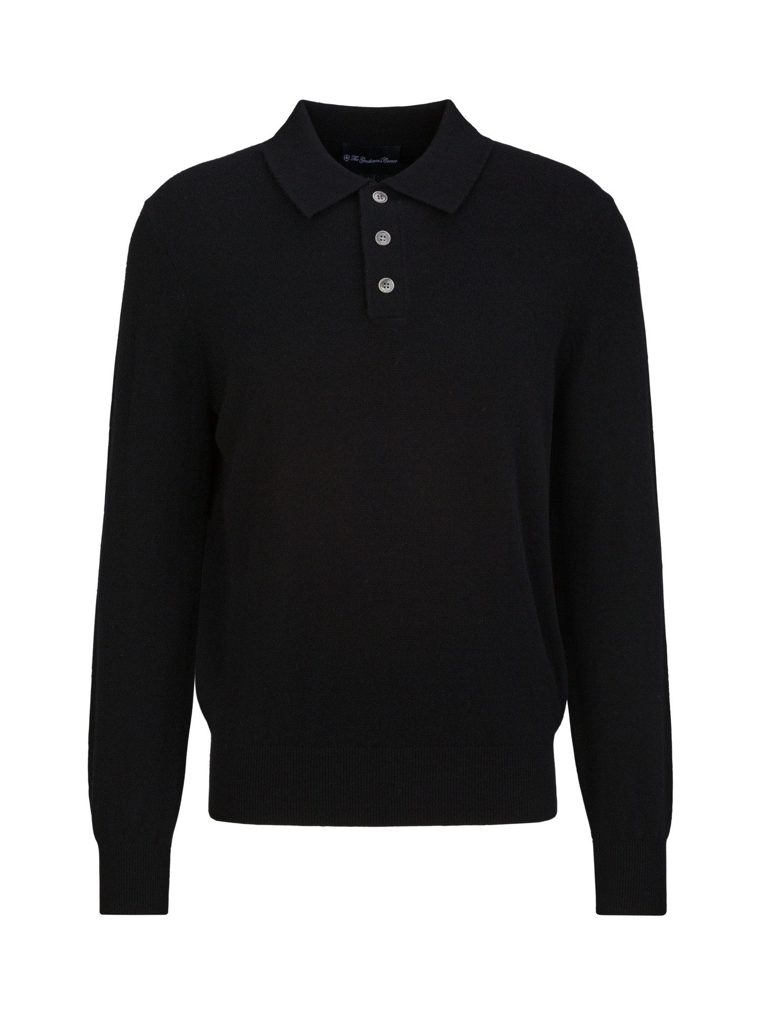 Gentlemen's Corner Strickpullover LIAM Herren, reiner Kaschmir mit Umlegekragen
