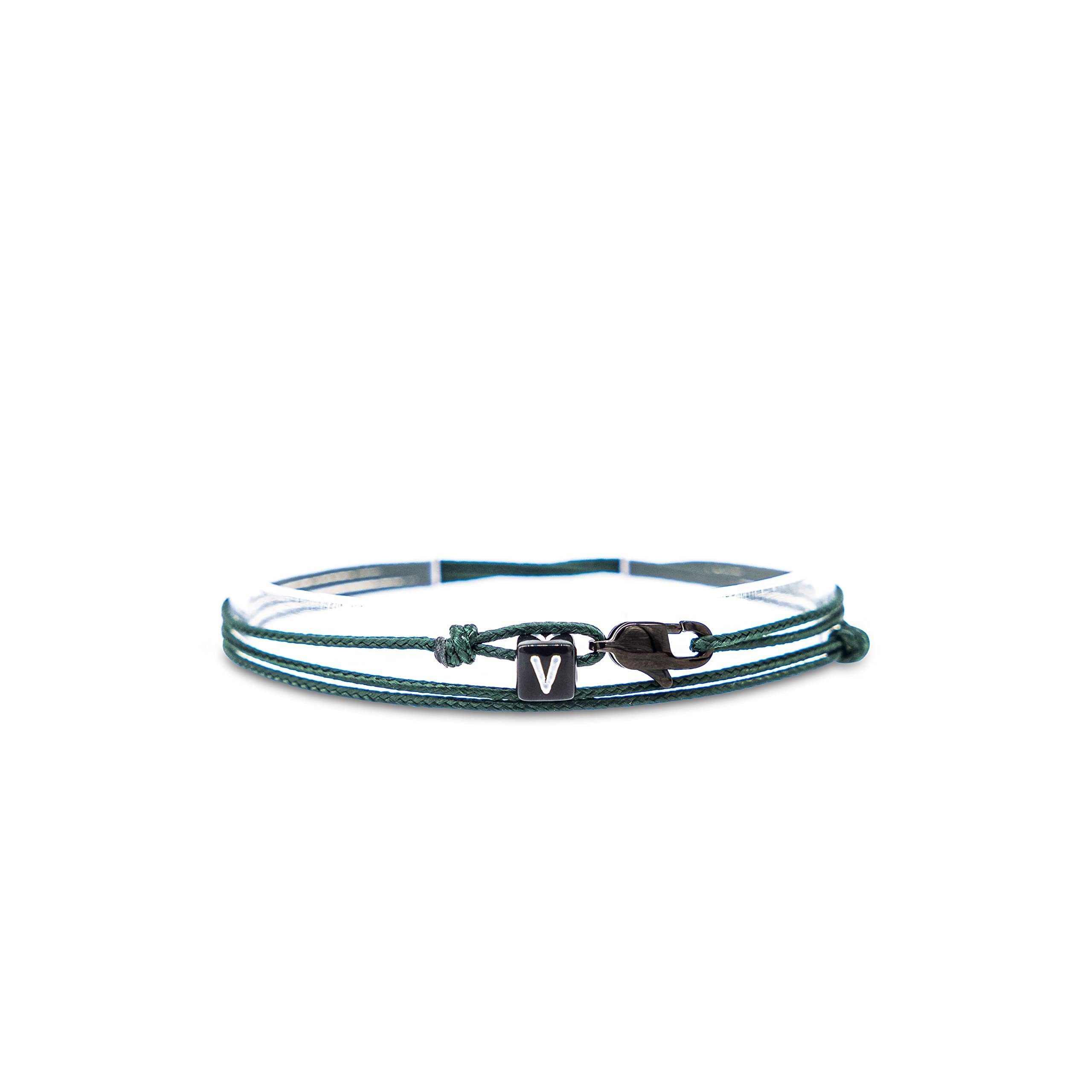 Made by Nami Wickelarmband Buchstaben-Armband Personalisiert Damen Herren Mädchen Pärchen-Armband, Freundschaftsarmband Verstellbar - beste Freundin Geschenk