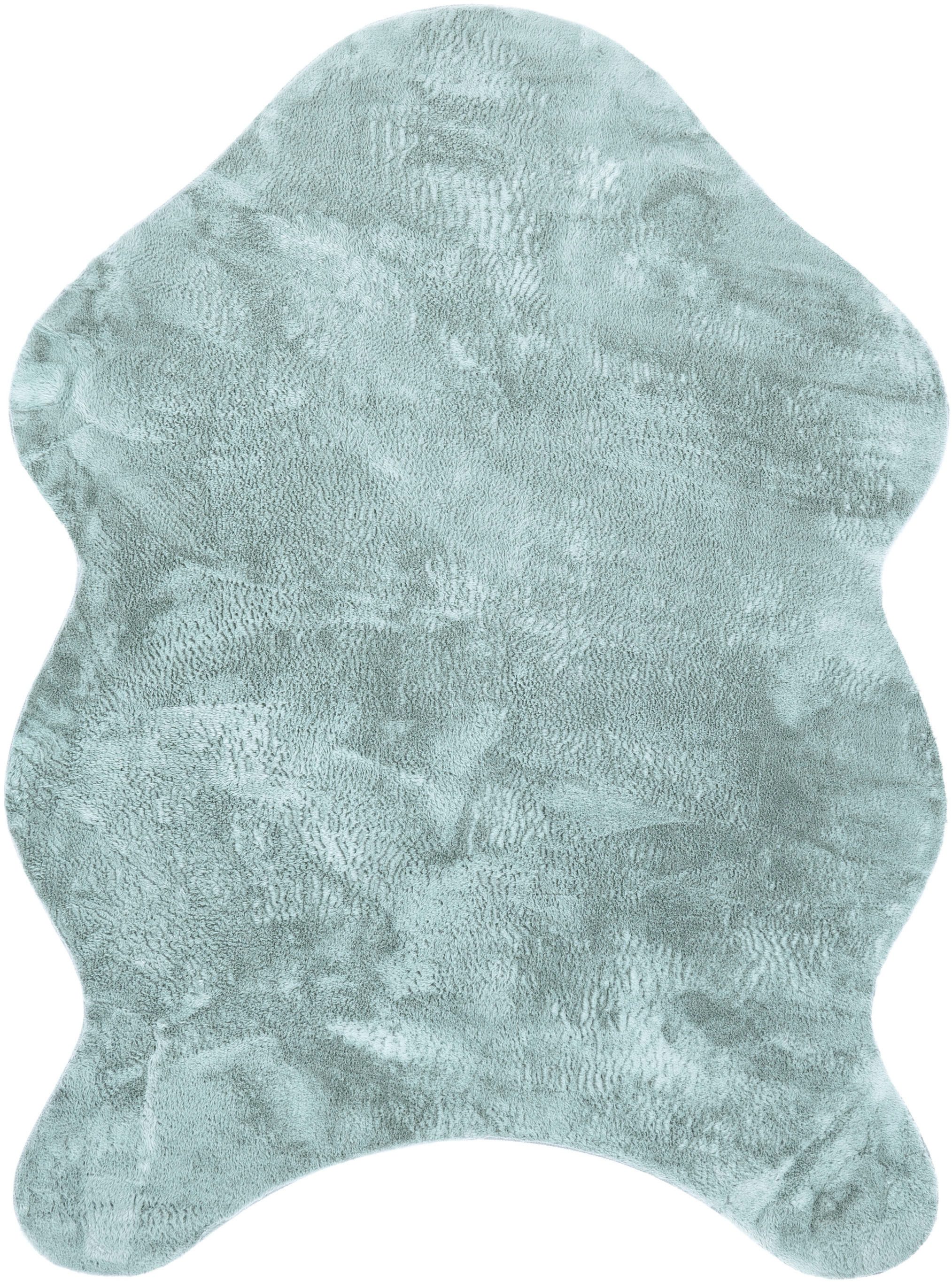 Paco Home Fellteppich Pelt 640, fellförmig, Höhe: 16 mm, Kunstfell, Uni Far günstig online kaufen