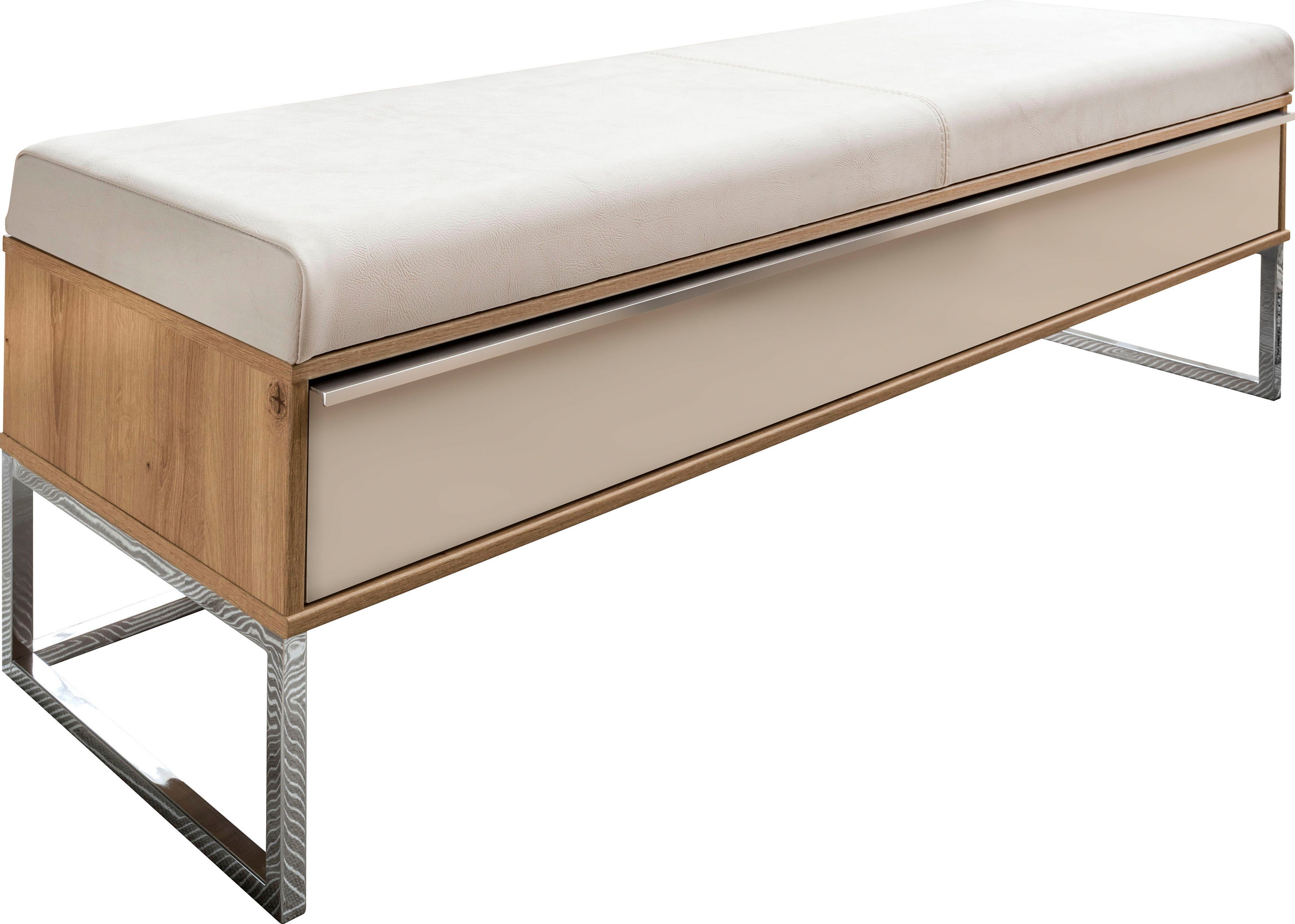 WIEMANN Sitzbank Barcelona, inkl. 1 Auszug und Chrom-Kufen