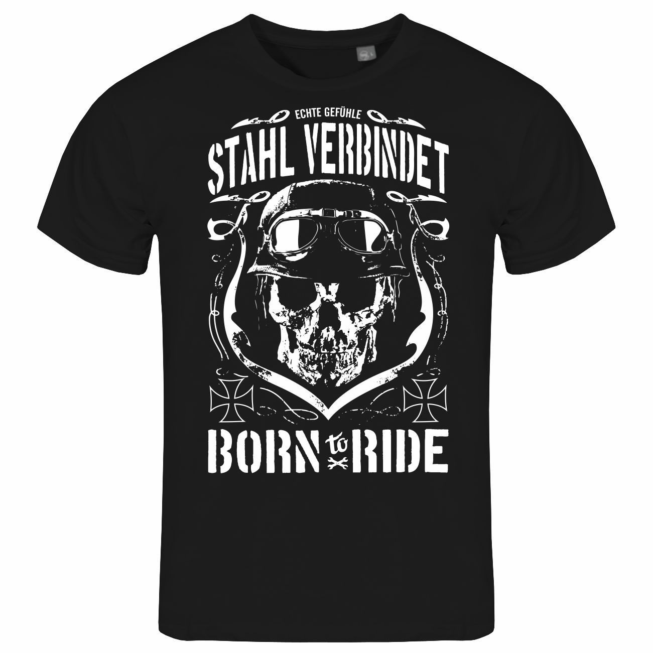Print-Shirt Herren T-Shirt Stahl verbindet