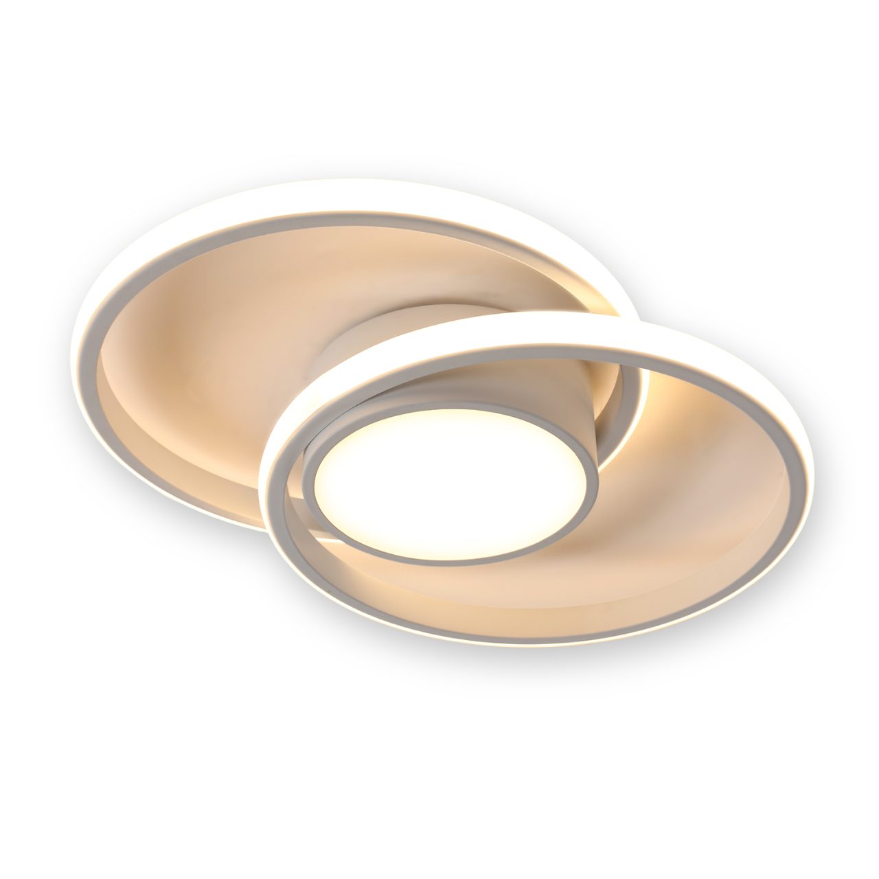 Riserva LED Deckenleuchte Doppelte runde Deckenleuchte,Dimmbare LED Leuchte günstig online kaufen