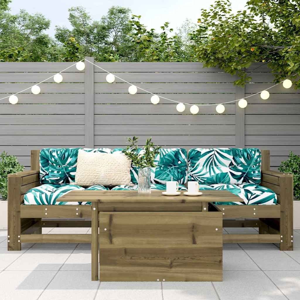 vidaXL Sofaelement Gartentisch 100x50x75 cm Kiefernholz günstig online kaufen