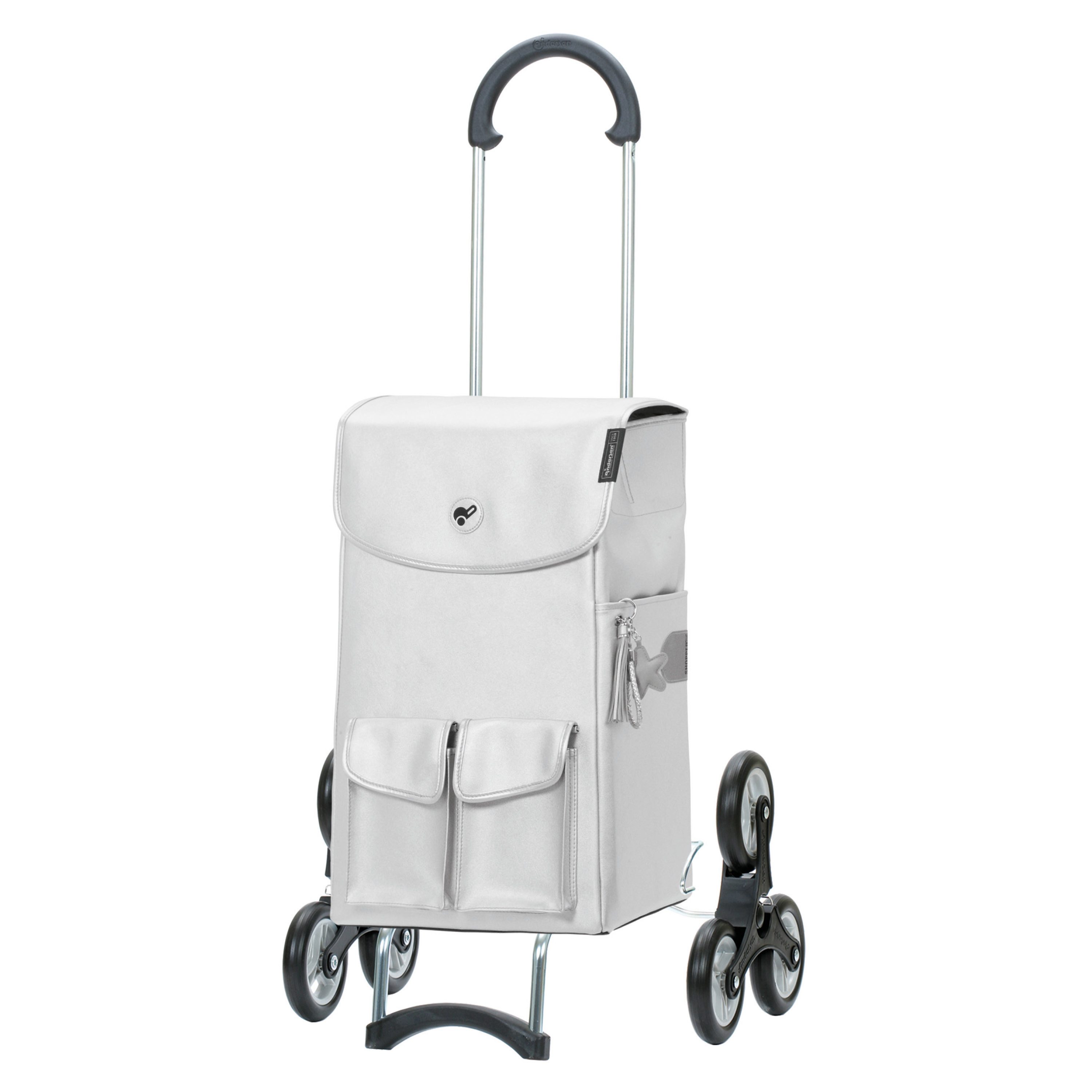 Andersen Einkaufstrolley Treppensteiger Scala Shopper Abbo silber, belastbar bis 40kg, wasserabweisend