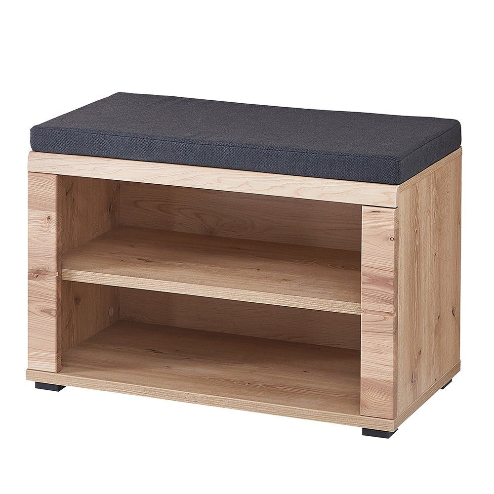 Lomadox Garderoben-Set SARINA-36, (Spar-Set, 2-St), Garderobenpaneel mit Schuhbank, Esche massiv gebürstet