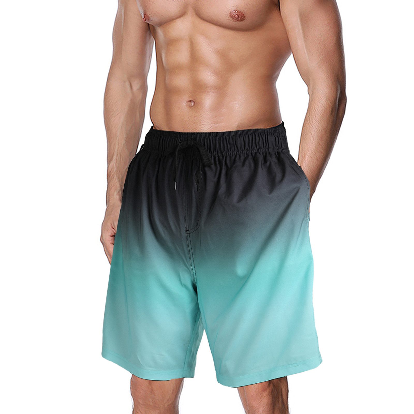 TANTOMI Badeshorts Herren Badehose Atmungsaktive und Schnelltrocknend Badeshorts Schwimmshorts Herren Stylish Schwimmhose mit Meshfutter