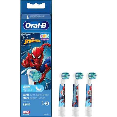 Oral-B Aufsteckbürsten Spiderman, für Kinder ab 3 Jahren