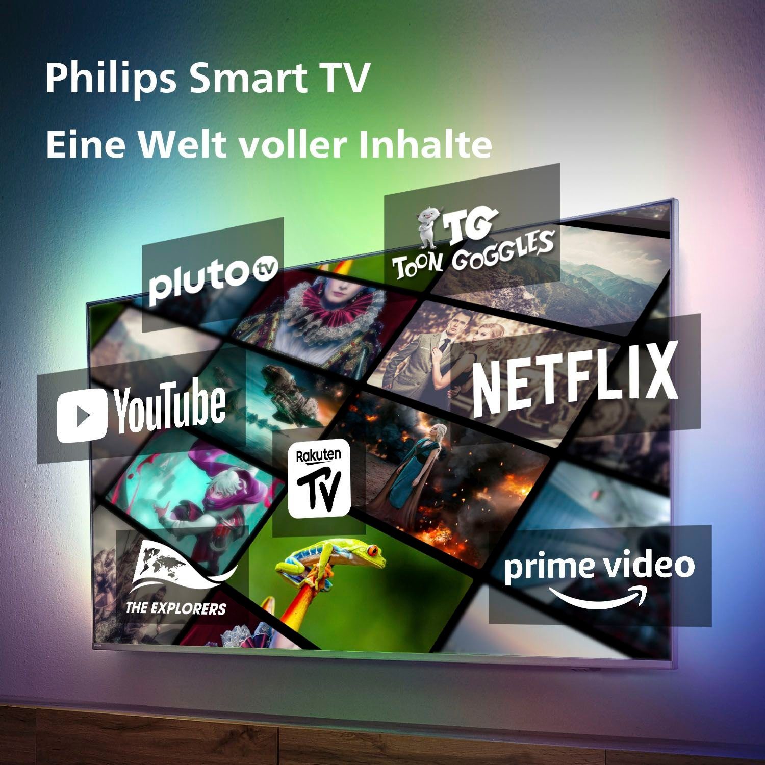 Zoll, LED-Fernseher Full cm/32 32PFS6908/12 Smart-TV) Philips (80 HD,