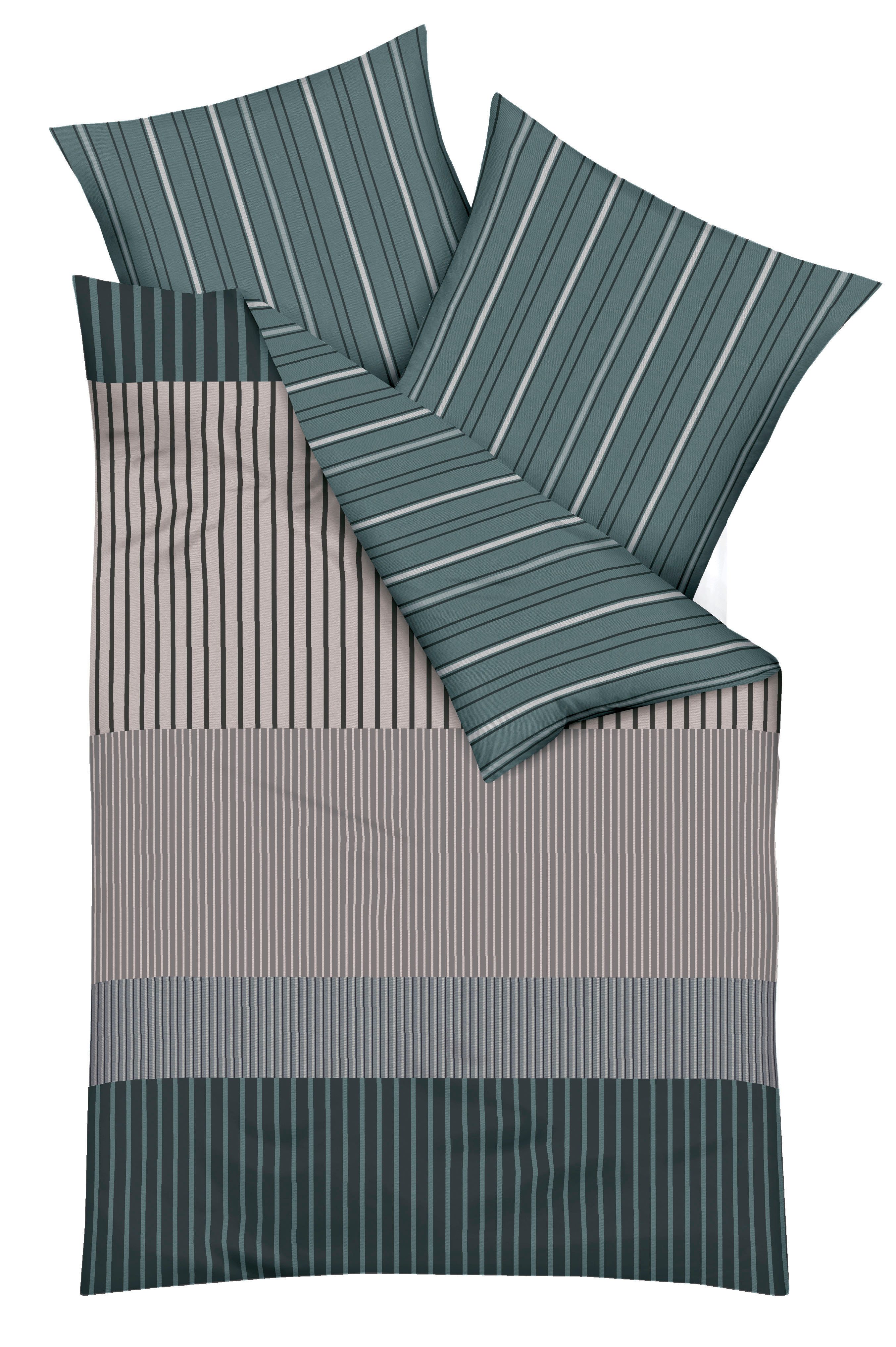 Kaeppel Wendebettwäsche Skyline, Mako-Satin, 2 teilig
