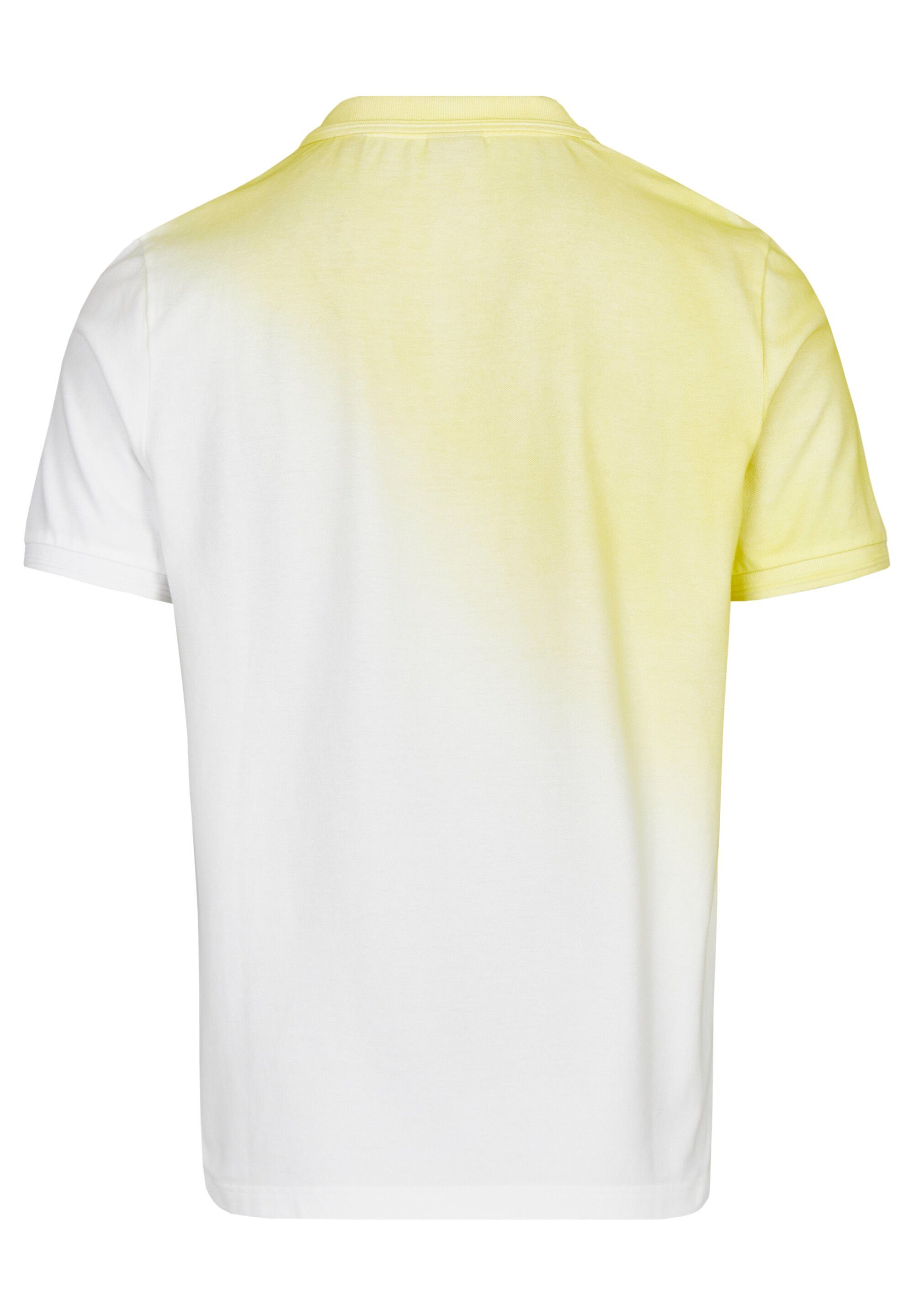 HECHTER PARIS Poloshirt mit ausgefallenem vanilla Spray-Dyed-Effekt