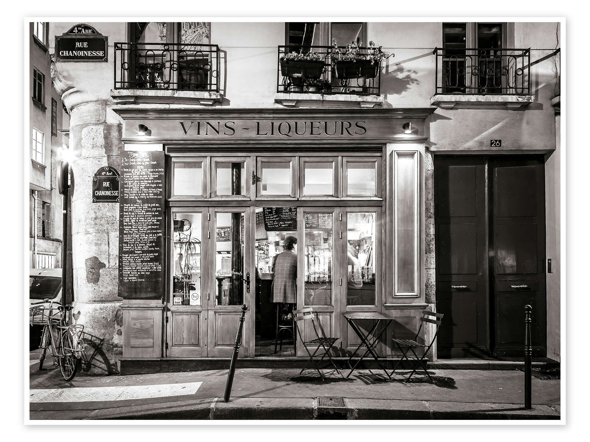 Posterlounge Wandbild Kleine Bar in Paris, Assaf Frank, erhältlich als Poster, Leinwandbild, Wandsticker oder Acrylglasbild