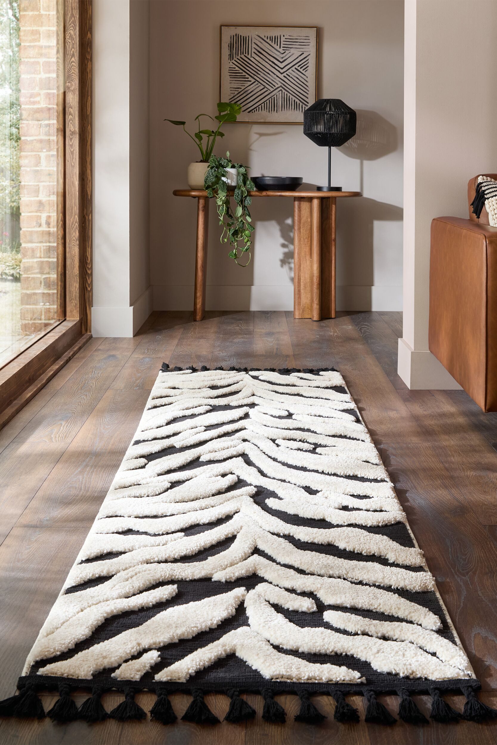FLAIR RUGS Teppich ESRA ZEBRA, rechteckig, Höhe: 20 mm