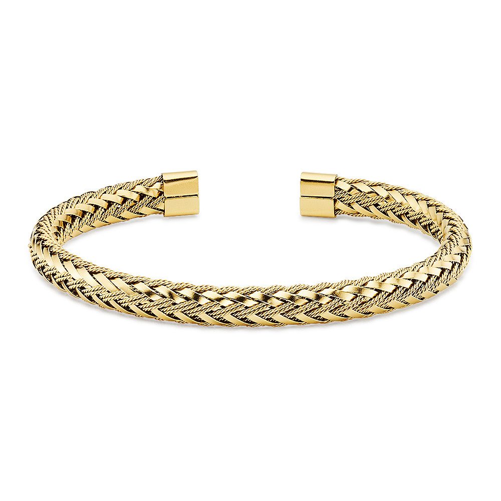 Firetti Armspange Schmuck Geschenk Edelstahlarmband in geflochtener Optik