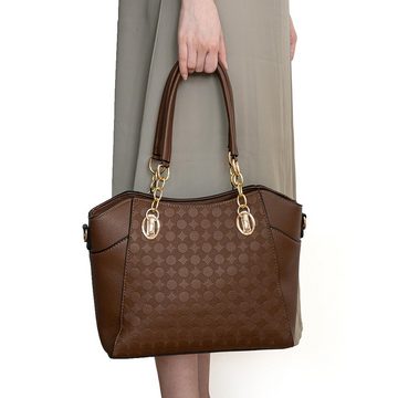 Juoungle Handtasche 2-teilige Handtaschen Damen Set Umhängetasche TascheSchultertasche