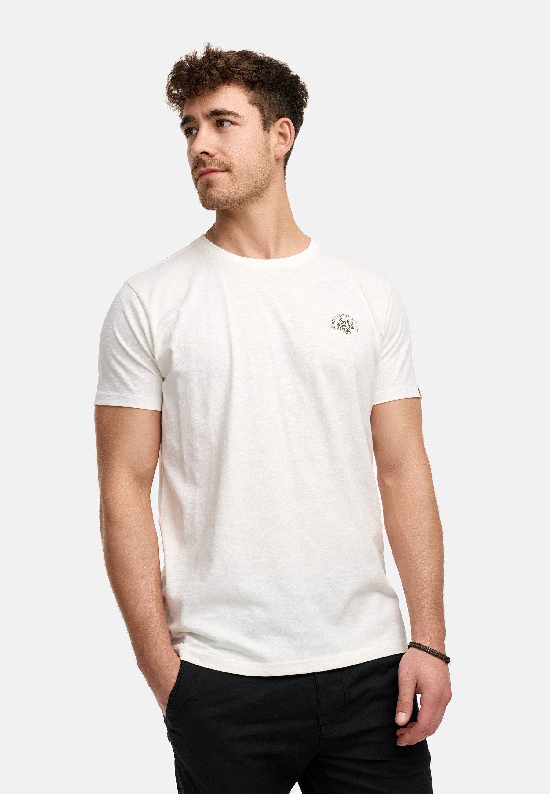 Indicode T-Shirt Herren INAsbjorn Shirt Tee Herrenshirt T-Shirt mit hochwertig verarbeiteten Details