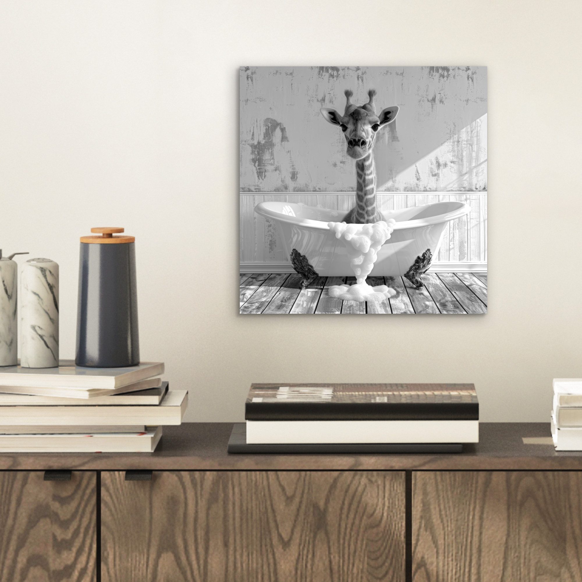MuchoWow Metallbild Giraffe - Tier - günstig online kaufen