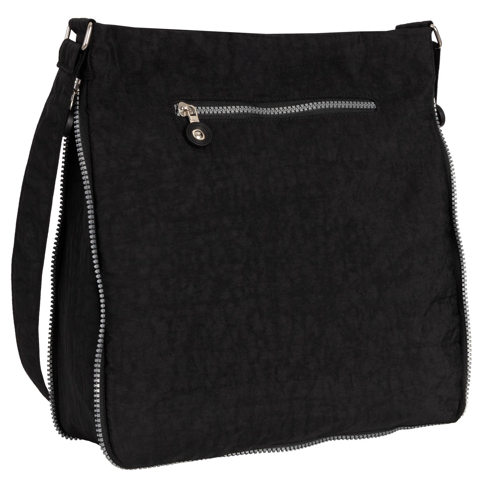 BAG STREET Umhängetasche Damentasche Umhängetasche Handtasche Schultertasche Schwarz Schwarz, als Schultertasche, Umhängetasche tragbar – Bild 4 von 5