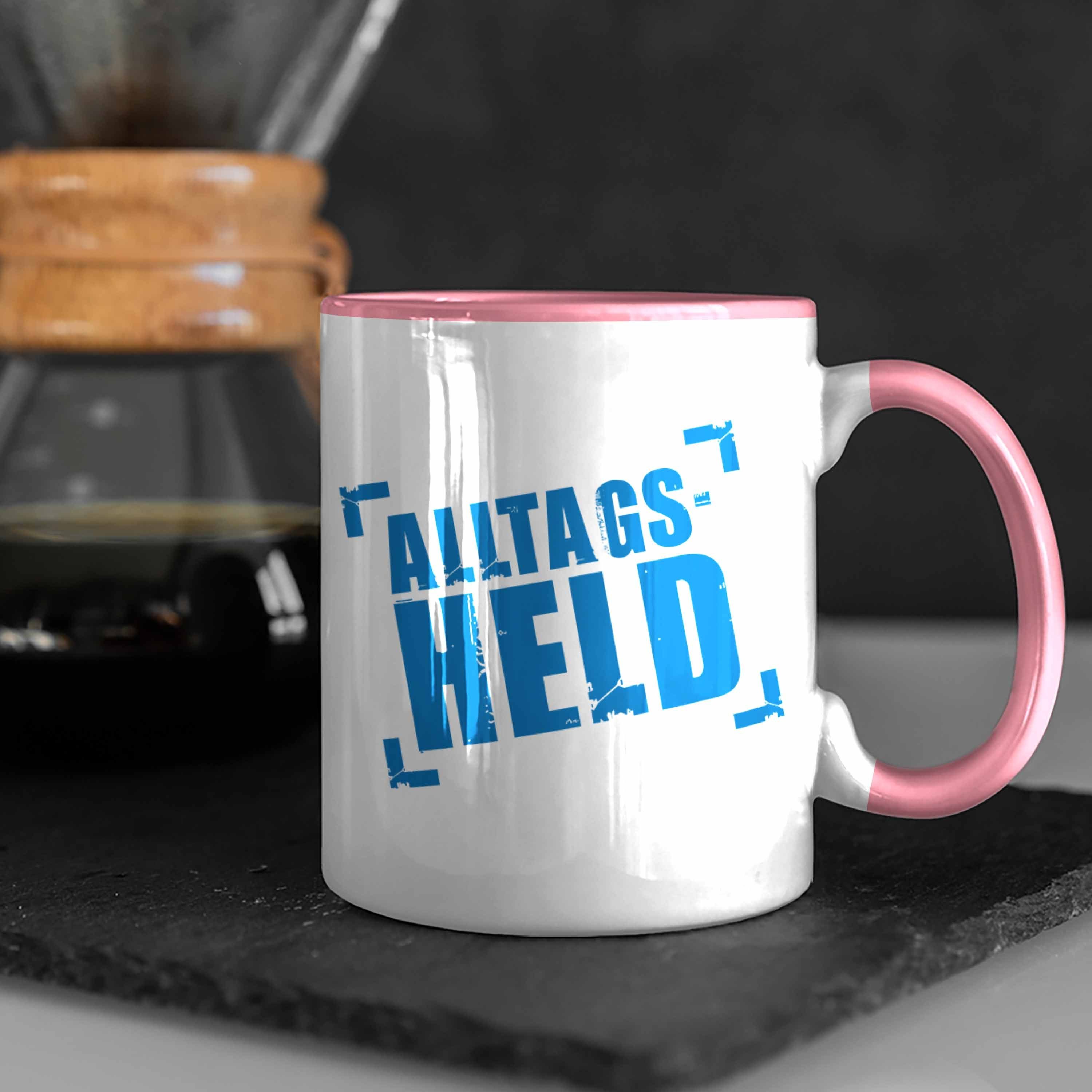 Kaffeebecher Büro Kollege Tasse Rosa Tasse Trendation Lustig Alltags-Held Kollegin Lustige Kaffeetasse - Trendation Männer Mann