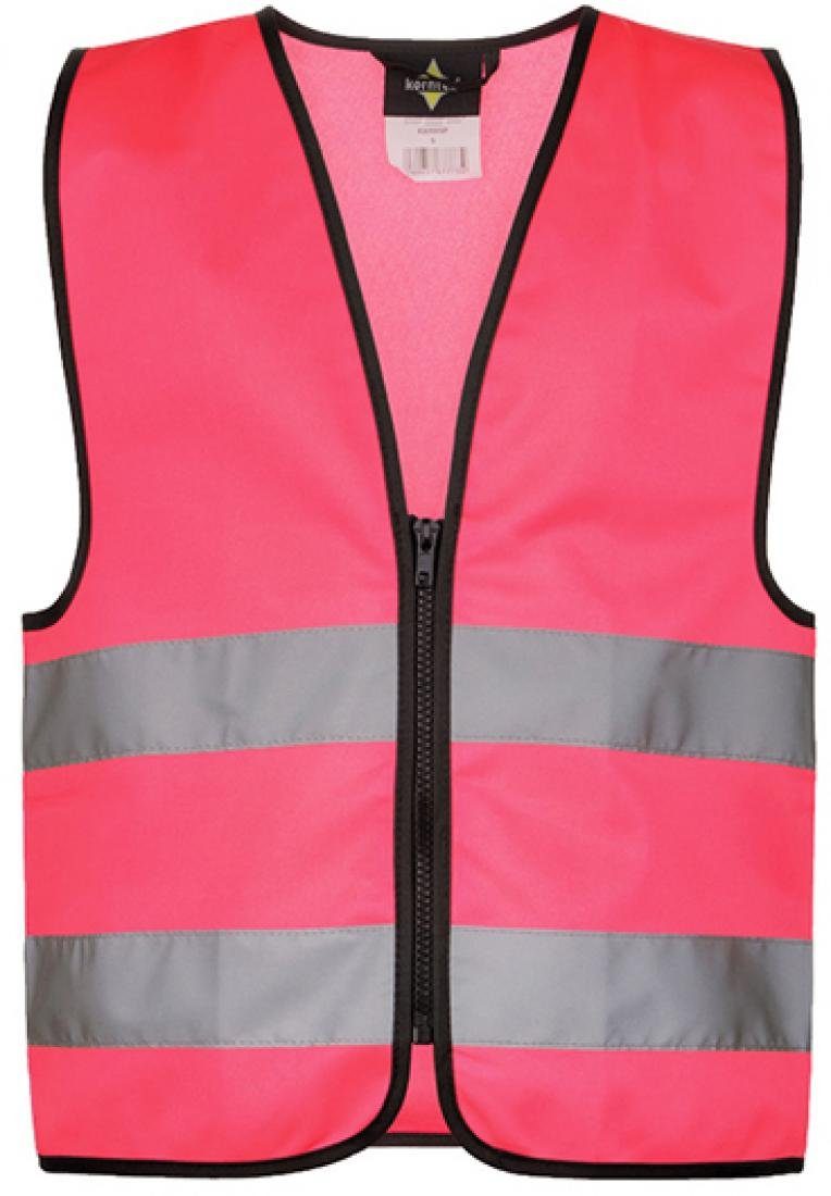 korntex Warnweste Kinder Safety Vest for Kids with Zipper EN1150