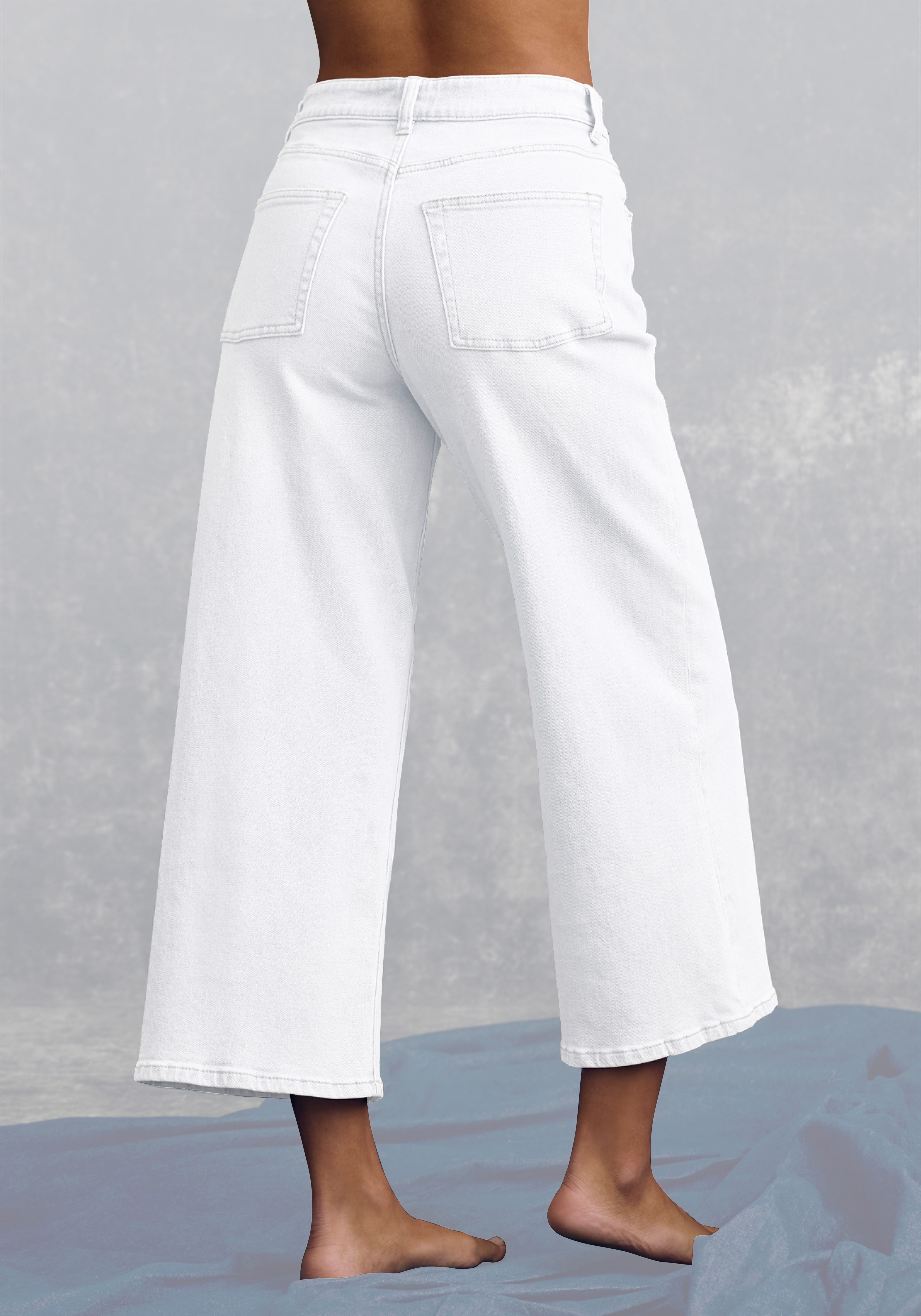 LASCANA 7/8-Jeans aus Baumwoll-Denim, Straight-Leg