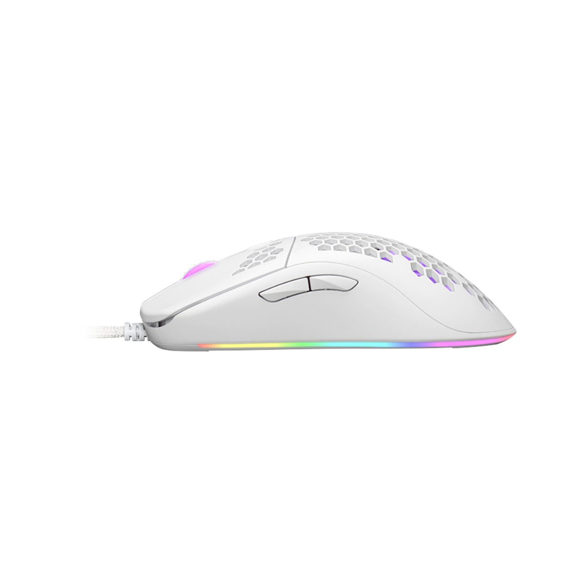 Qware Gaming Norfolk Gaming Maus kabelgebunden bis zu 12800 DPI weiß Gaming-Maus – Bild 3 von 4