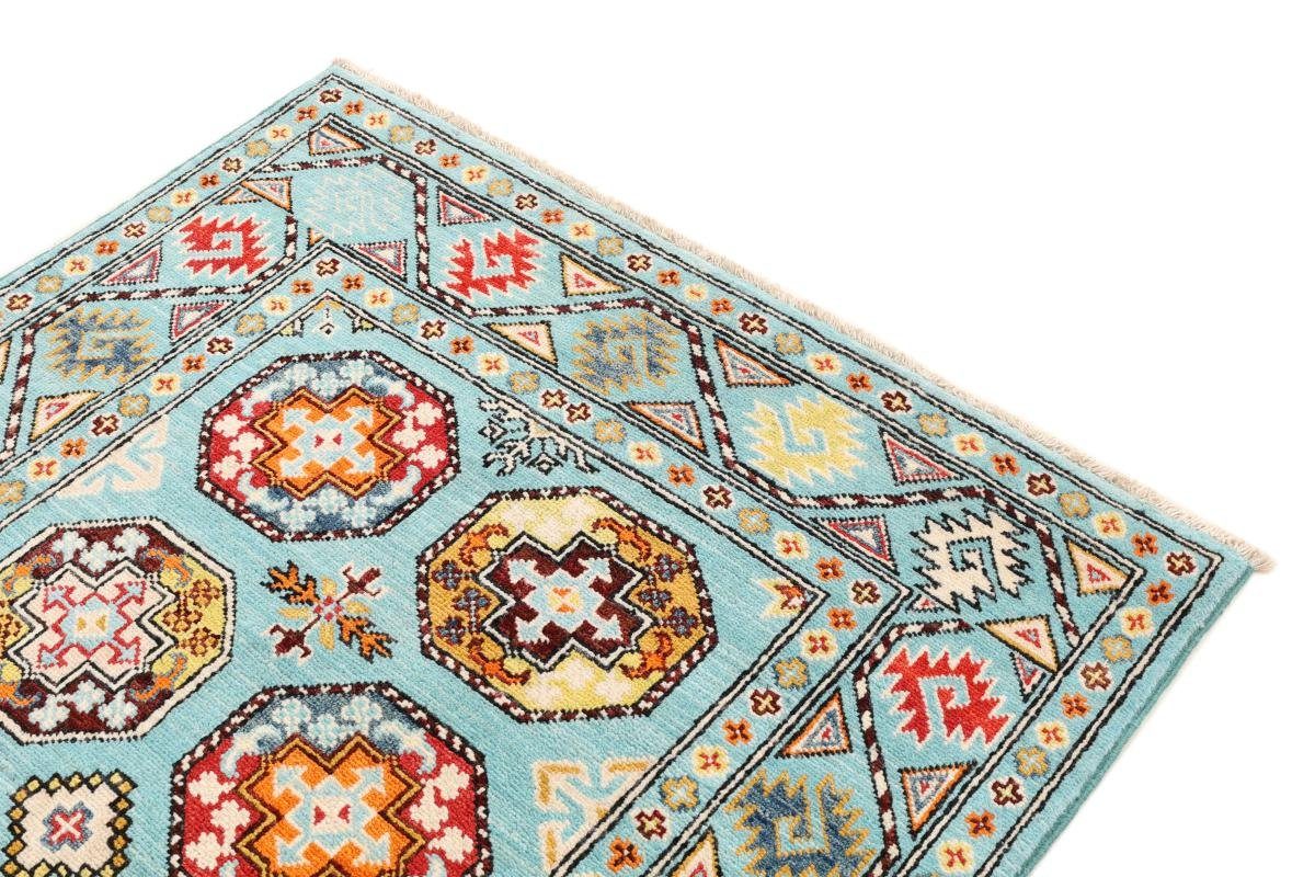 Orientteppich Trading, Nain Handgeknüpfter 5 Orientteppich, Kazak rechteckig, 104x151 Höhe: mm