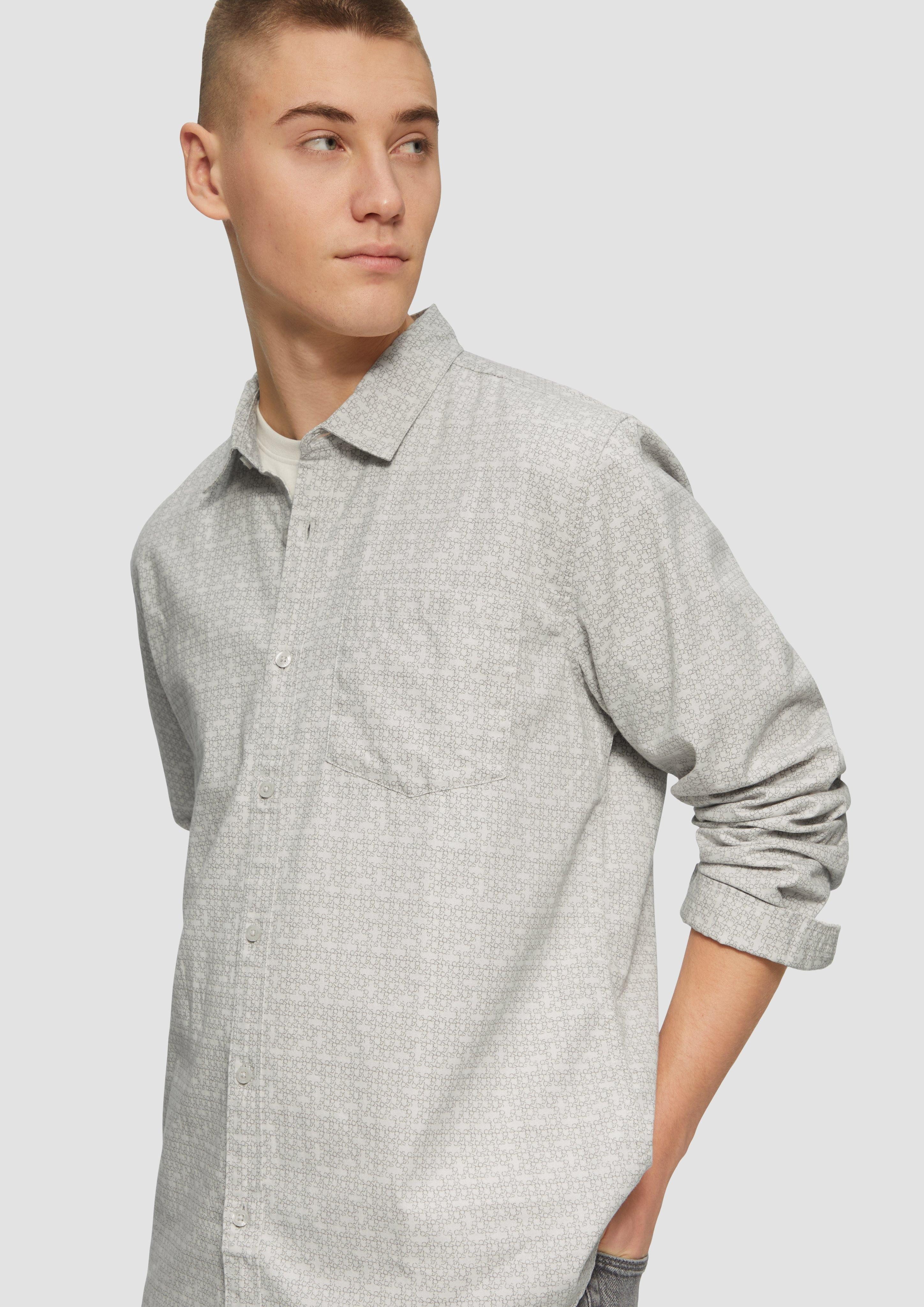 QS Langarmhemd Regular Fit: Hemd mit günstig online kaufen
