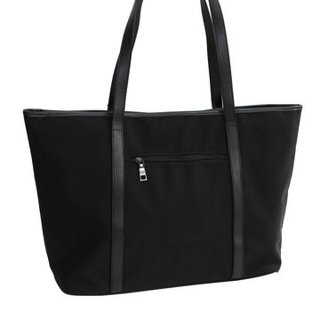 J.Jones Handtasche J.JONES - große Schultertasche Handtasche Henkeltasche Schwarz