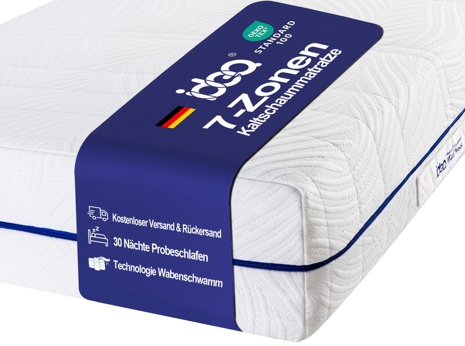 Komfortschaummatratze Matratze 90x200 cm (H3), Ergonomische Kaltschaummatra günstig online kaufen