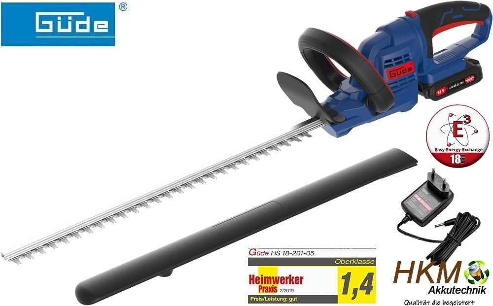 Güde Akku-Heckenschere Güde Heckenschere HS 18-201-05 + Akku 2.0 Ah & Ladeg günstig online kaufen